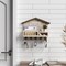 Key and Mail Holder for Wall, Wall Key Holder with Shelf, Home Key Holder for Wall, Wood Key Holder Wall Mount, Mail Organizer Wall Mounted, Entryway & Front Door Key Holder with 5 Hooks(White)